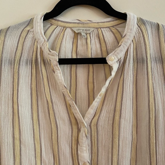 Lucky Brand Linen Top - Picture 3 of 6